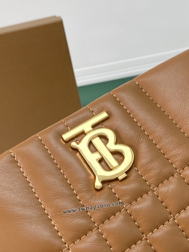 Burberry專門店新款絎縫款Lola蘿拉包 巴寶莉羔羊皮單肩斜挎女包 yxb1179